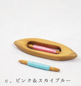 糸が替えられるシャトルブローチ画像