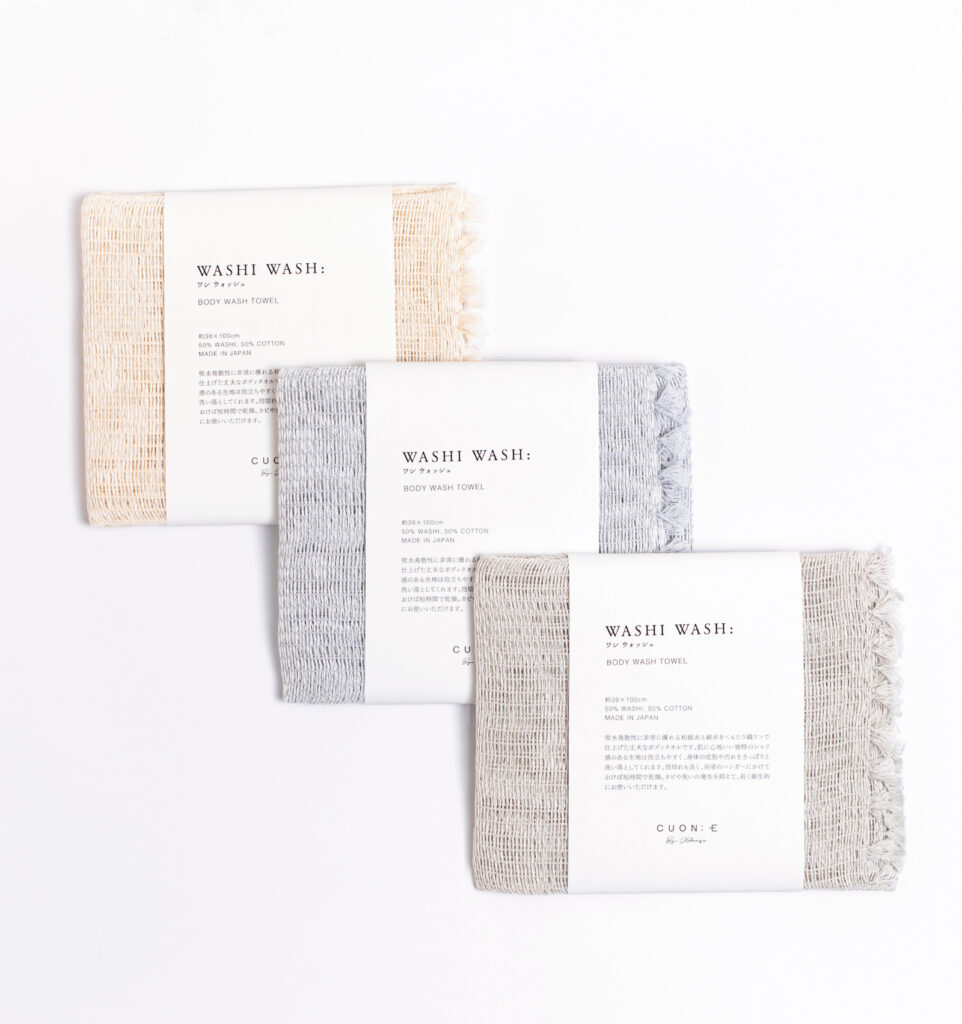 washi wash 和紙のボディタオル
