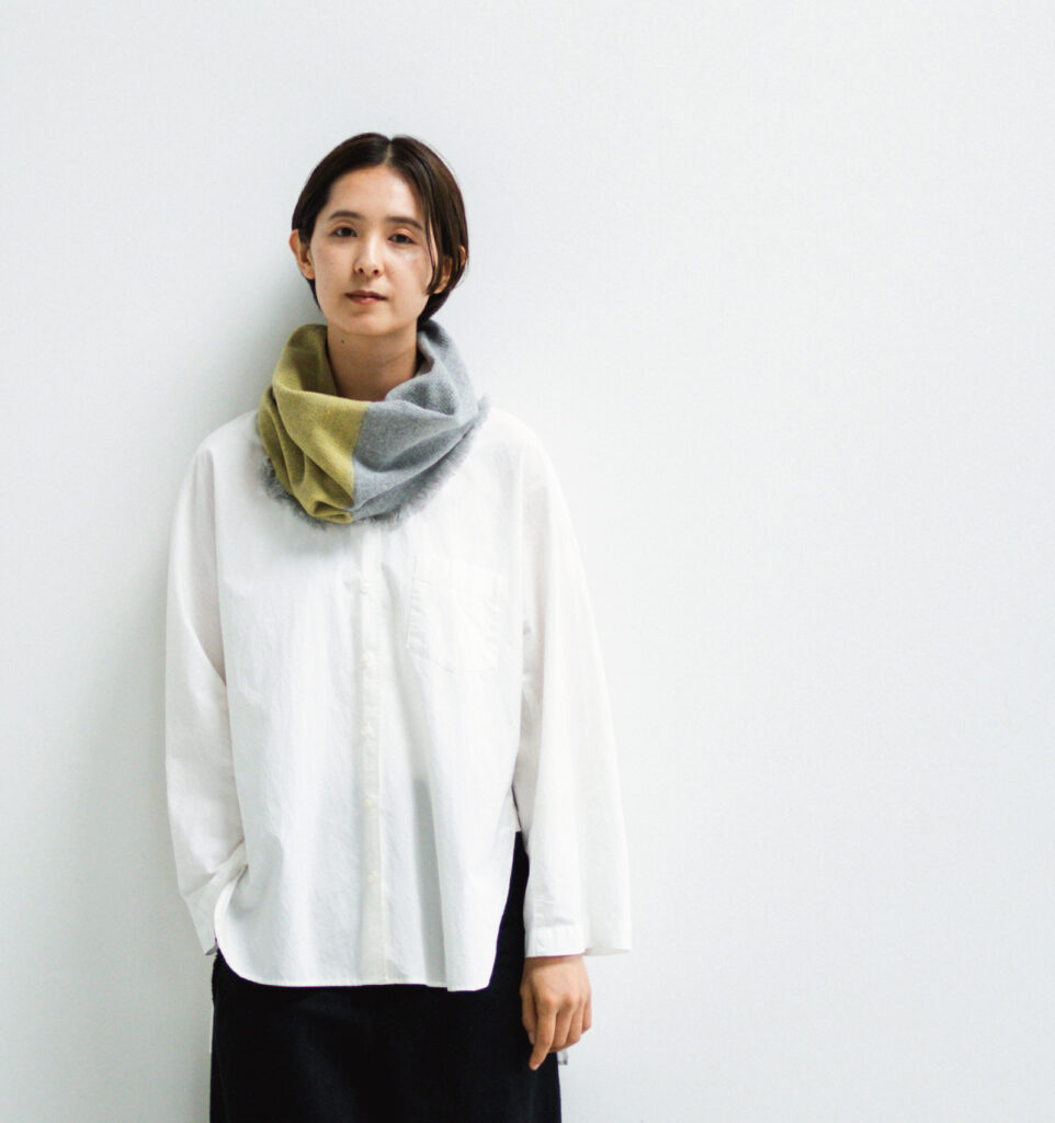 NECKABLE ウールスヌード着用画像