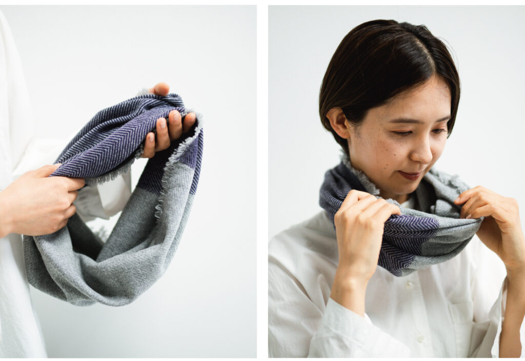 NECKABLE　ウールスヌード着用画像