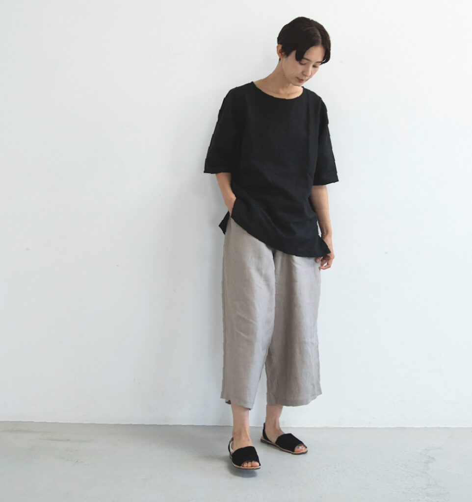 loosy8 八分丈パンツ　着用画像