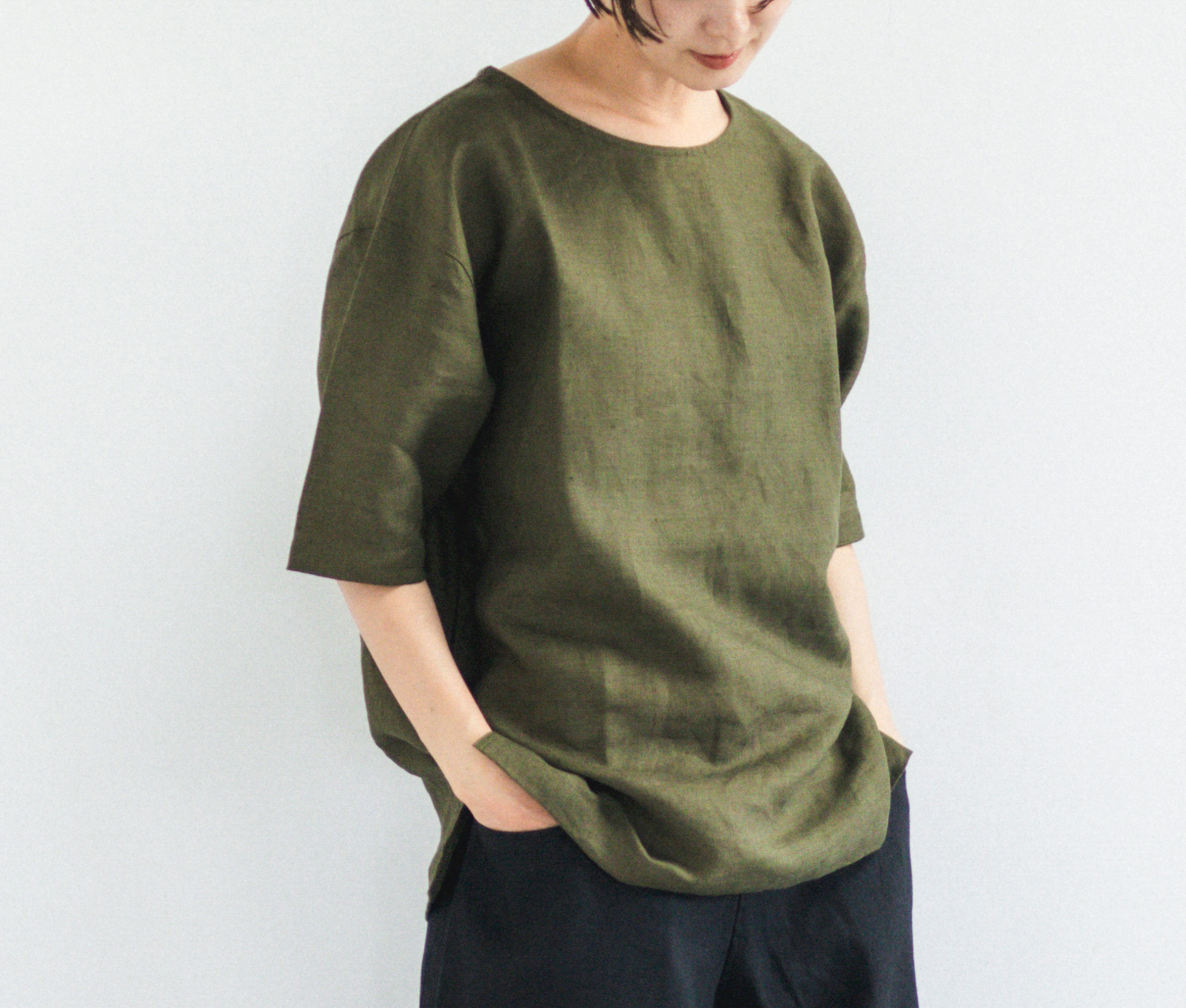 loosy 麻100%の服