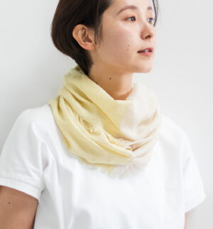 NECKABLE シルクコットン スヌード 着用画像