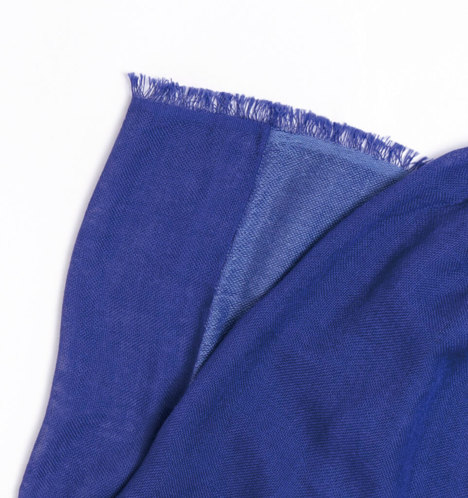 neckable long シルクコットンフレアスヌード　ブルー　商品画像