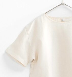 LOOSY:T2 リネン100%Tシャツ エクリュホワイト画像